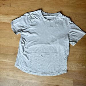 Buck Mason Curved Hem Tee Sleight Grey - L